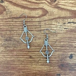 Bow and arrow earrings
